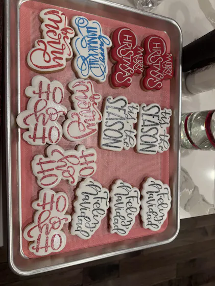 Ho Ho Ho Cookie Cutter & Stencil Set | Cookie Decorating Set