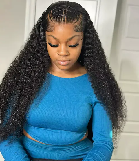 DEAL | Water Wave Invisi-Drawstring Flexible Fit 360 Lace Wig Bleached Knots