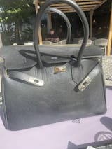 Regalo - Tarjetero de Piel Napa Premium Pregato Hilo Naranja