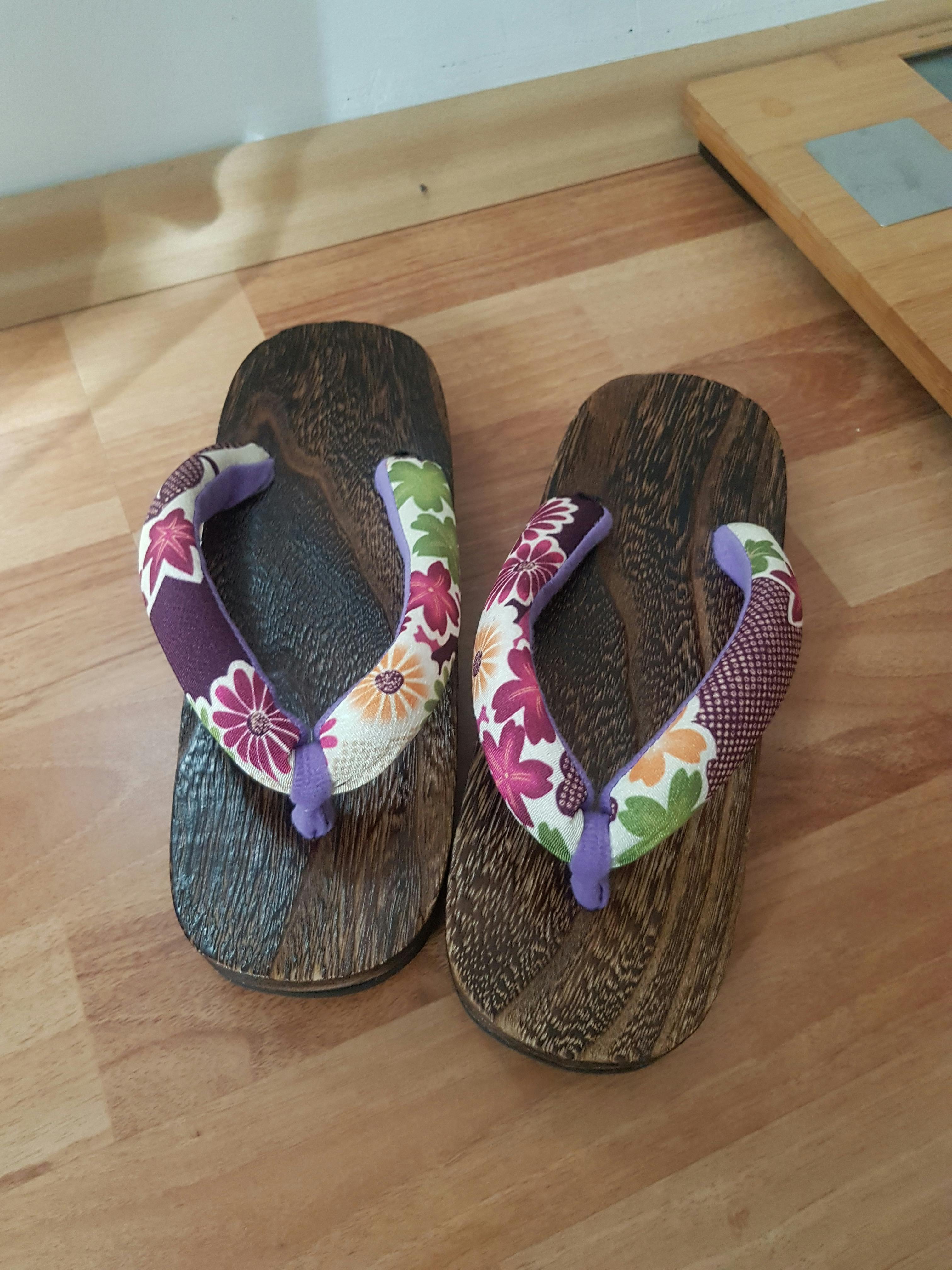 Geta sandal Women Large 15 Kimono yukata market sakura