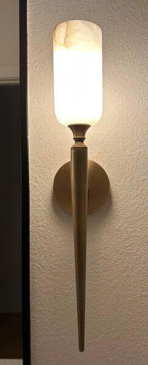 Axis Alabaster 1 Light Wall Sconce 21.6H