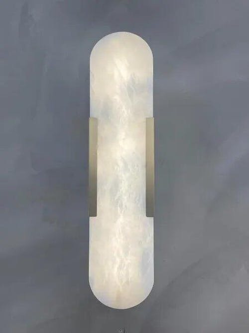 OpalEdge Oval Alabaster Wall Sconces 13.8 19.7H