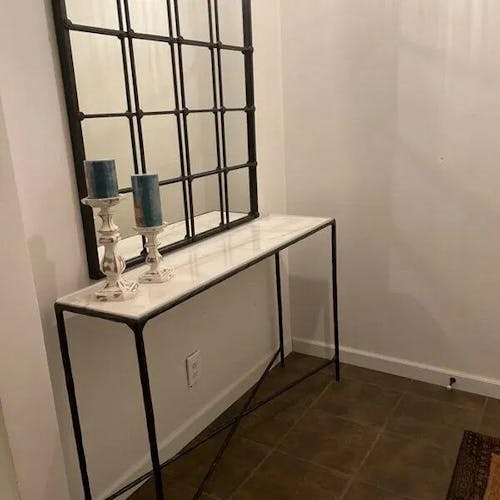 Thaddeus Rectangle Marble Console Table