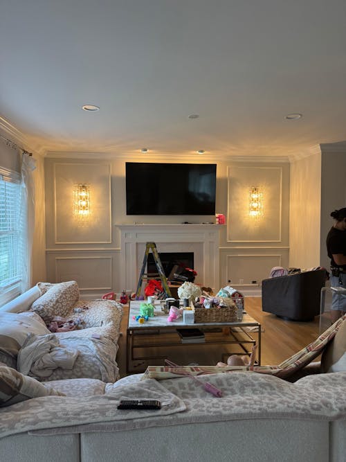 Chiara Smoke Glass Short Bedroom Wall Sconce