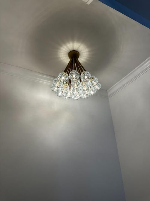 Kristina Cristal Clear Glass Flushmount 24"