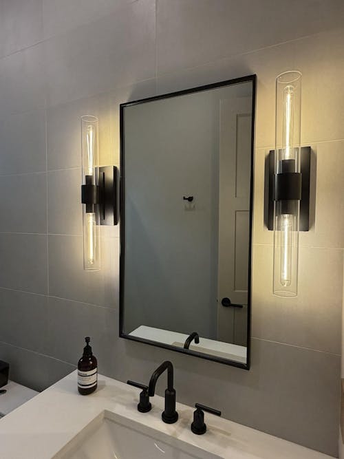 Ravella Blown Glass Linear Bathroom Sconce
