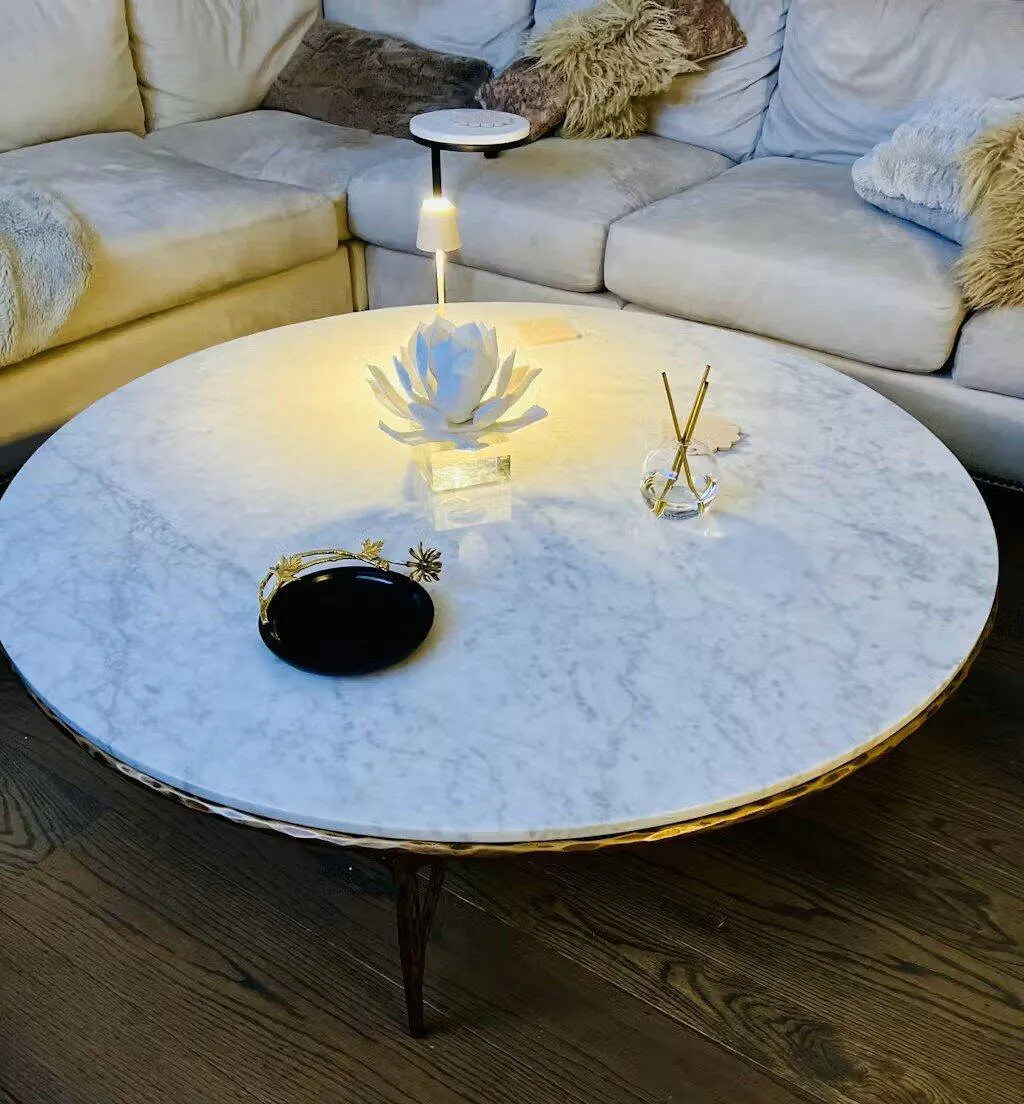 Thaddeus Marble Round Coffee Table