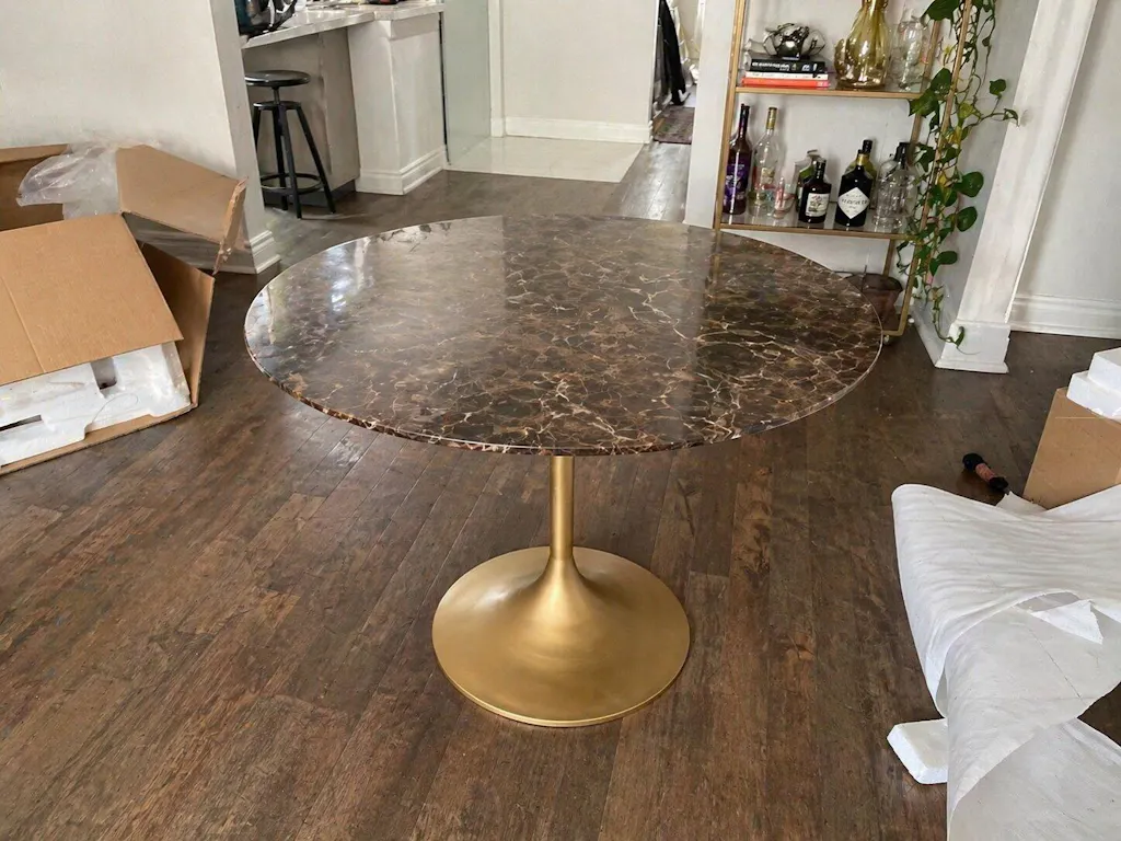 Aera Stone Round Dining Table