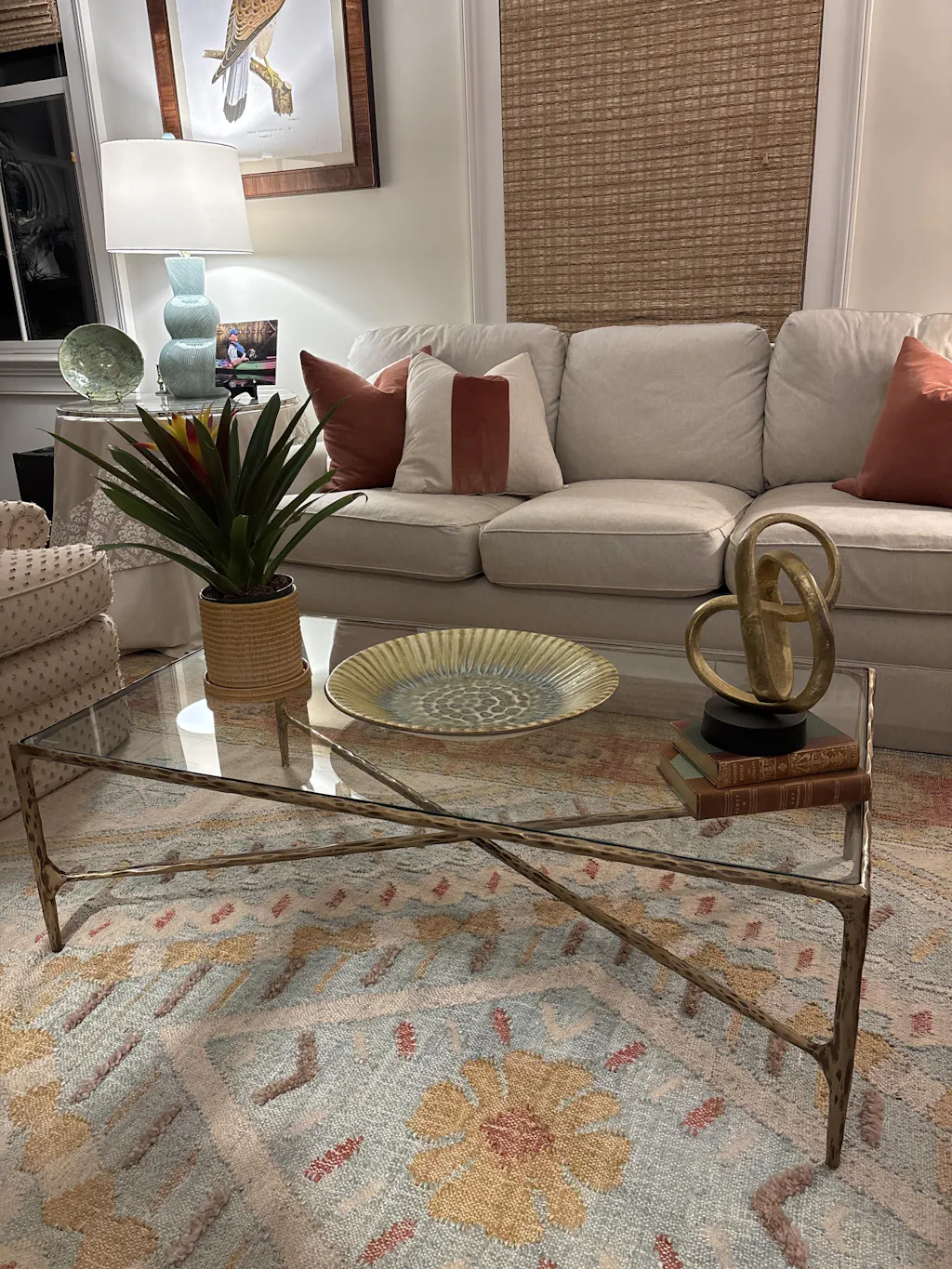 Thaddeus Glass Top Rectangular Glass Coffee Table