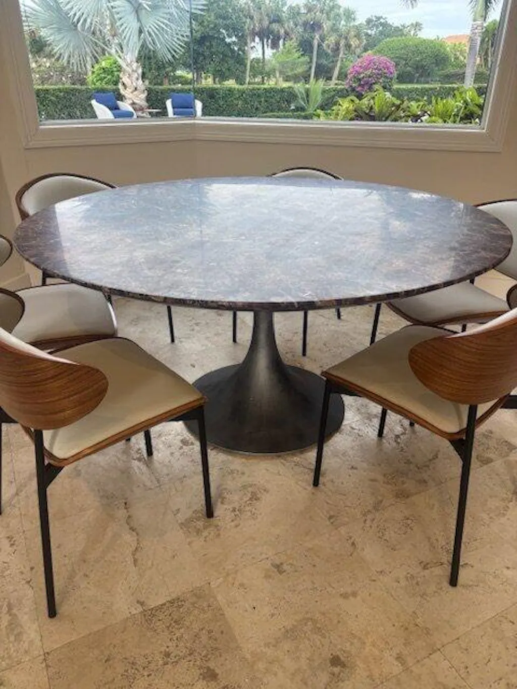 Aera Stone Round Dining Table
