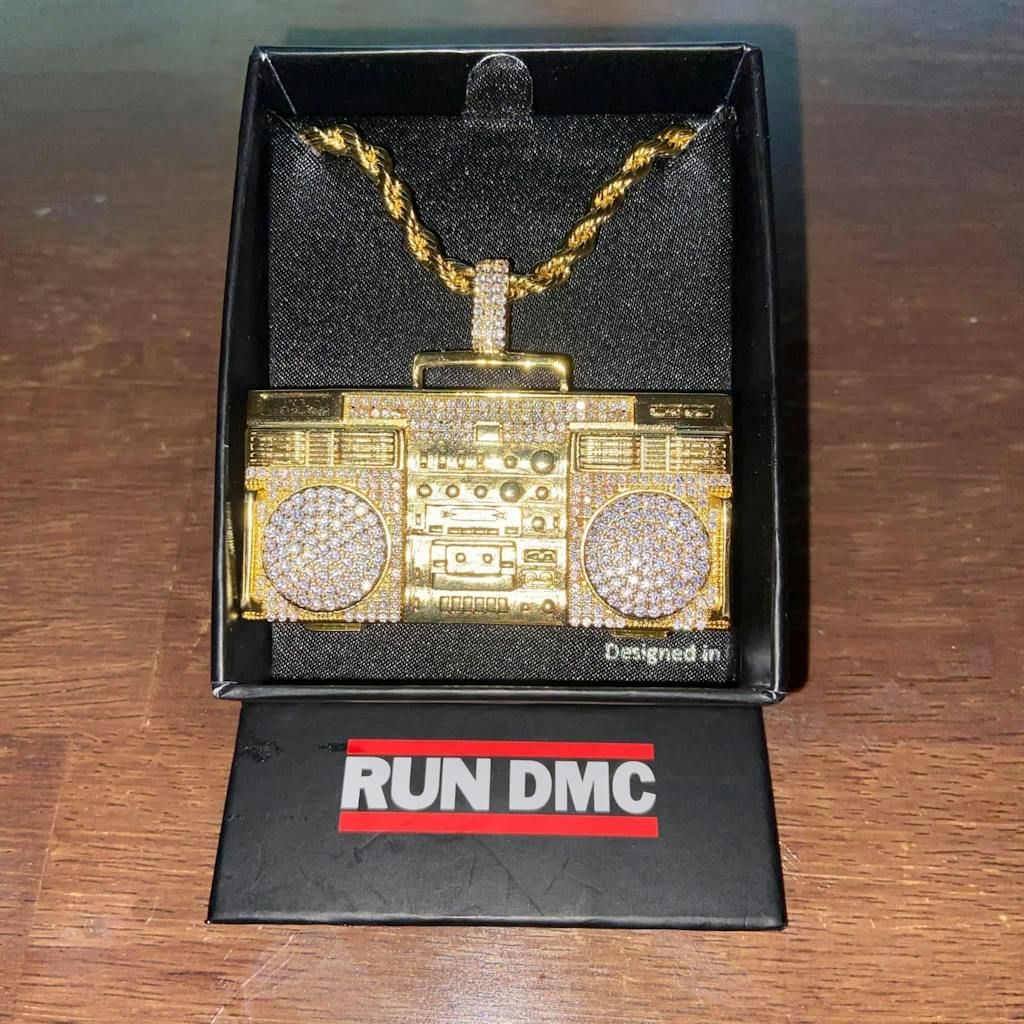 RUN DMC Ghetto Blaster Necklace RUN DMC Jewelry King Ice