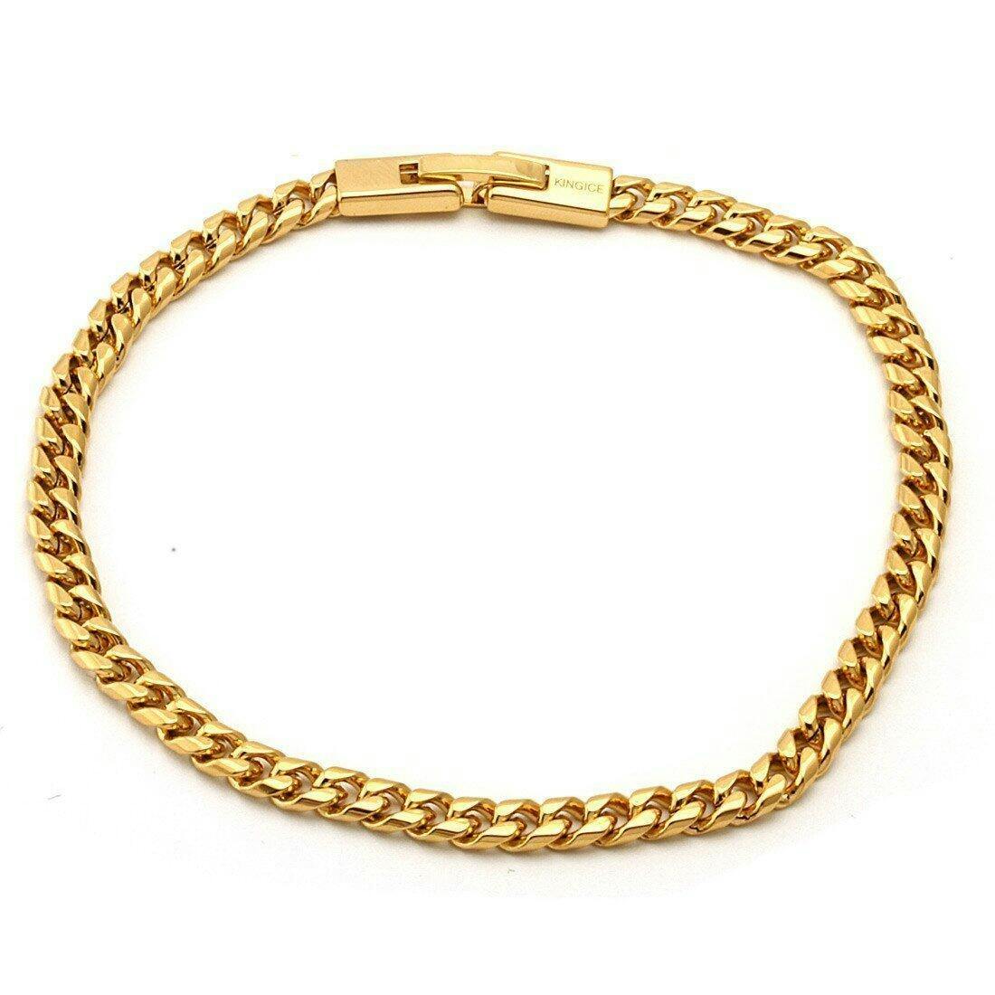 3mm Miami Cuban Link Bracelet | Hip Hop Bracelets | King Ice