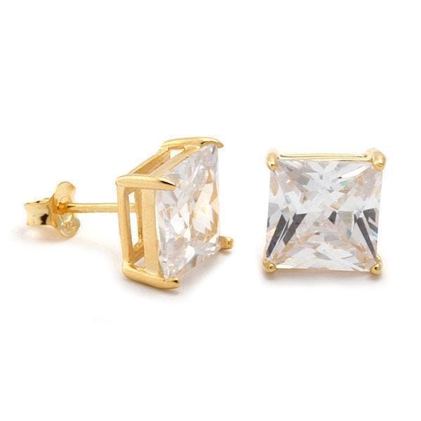 キングアイス ピアス ONYX BRILLIANT-CUT STUD EARRINGS 2個純金 Onyx Brilliant-Cut Stud Earrings | Sterling Silver Earrings