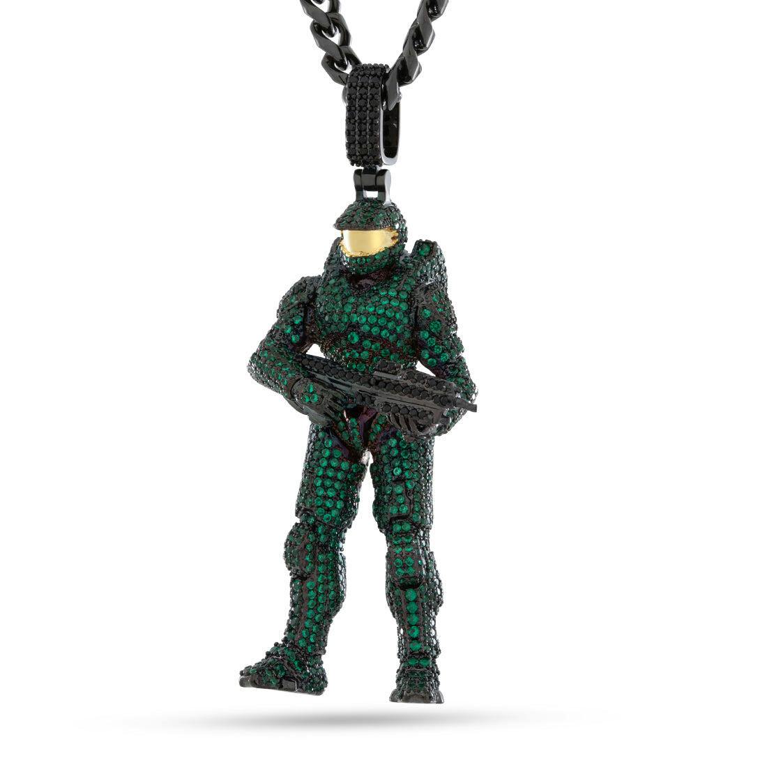 送料関税込【HALO x KING ICE】MARK VI HELMET NECKLACE♪国内発 Mark VI Helmet Necklace | Halo Jewelry | King Ice