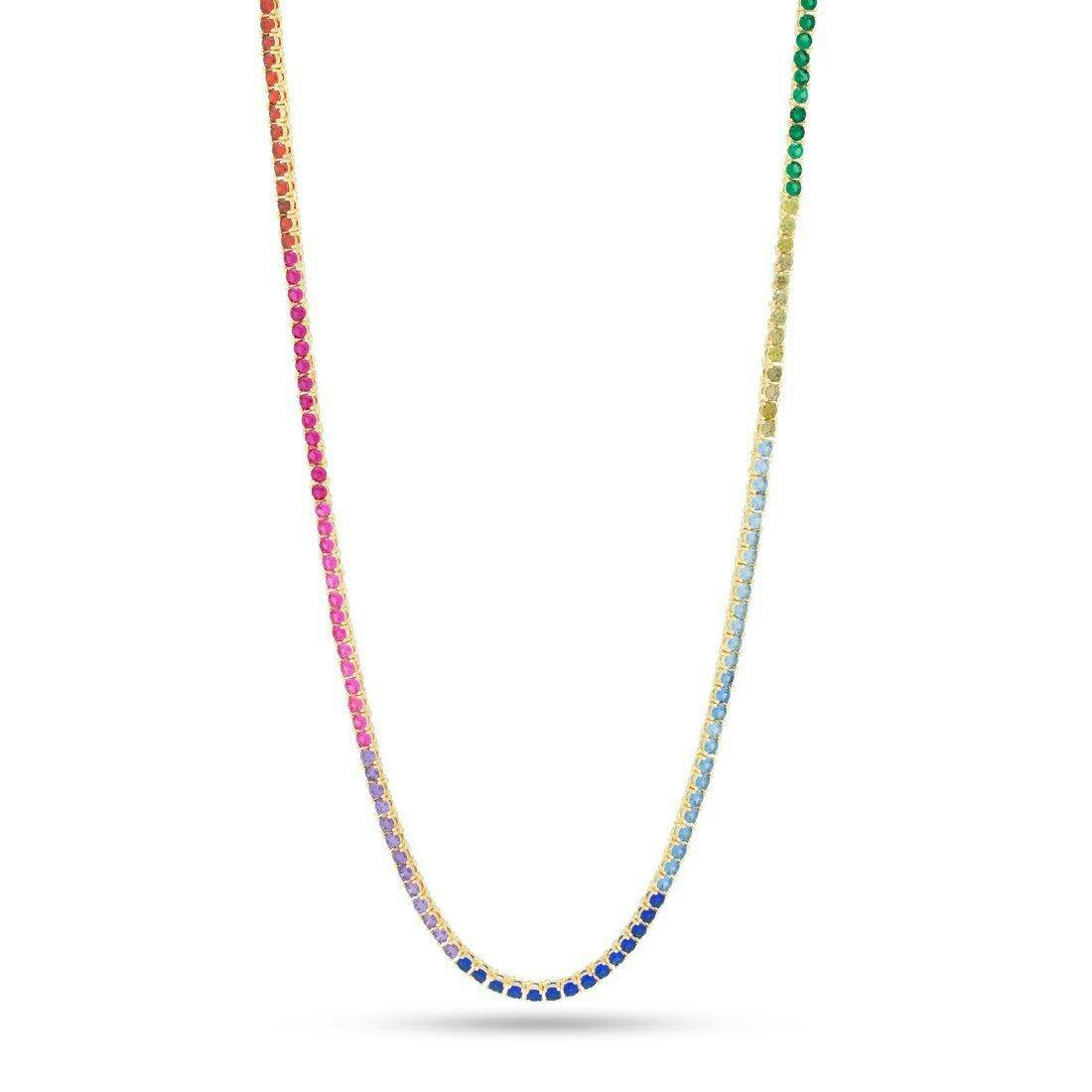 アクセサリー Glitter Motif Tennis Chain Necklace Motif Tennis Chain Necklace | Glitter