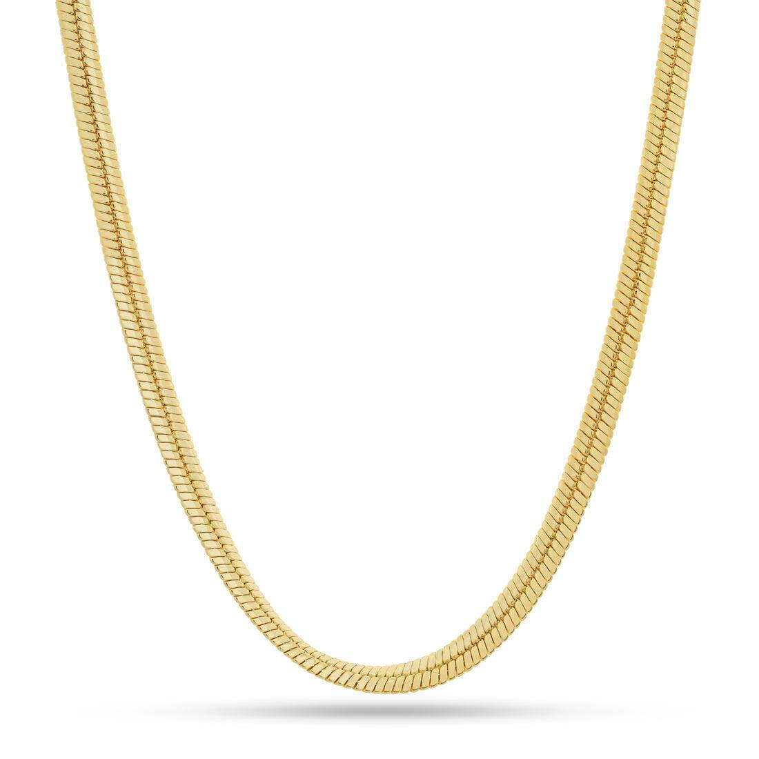 8mm Thick Gold Herringbone Chain | Hip Hop Jewelry – King Ice