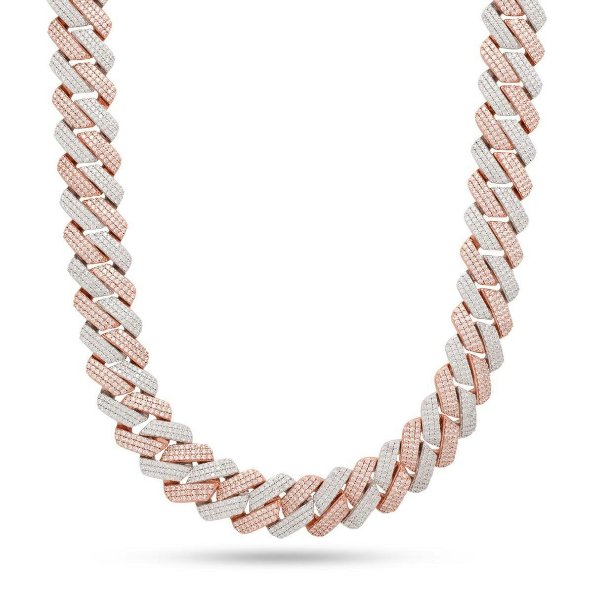 【King Ice】15mm ICED DIAMOND-CUT MIAMI CUBAN CHOKER CHAIN♪ 15mm Iced Miami Cuban Link Chain | Hip Hop Jewelry | King Ice