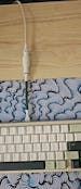 Coiled keyboard cable "British Racing"