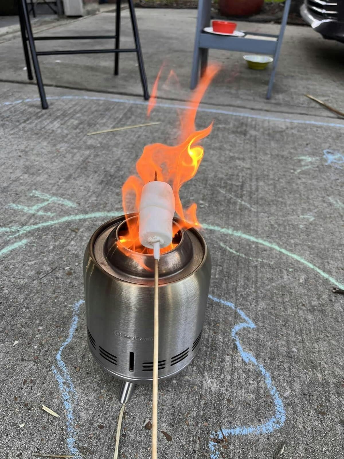 KingCamp TORNADO Smokeless Tabletop Stainless Steel Fire Pit
