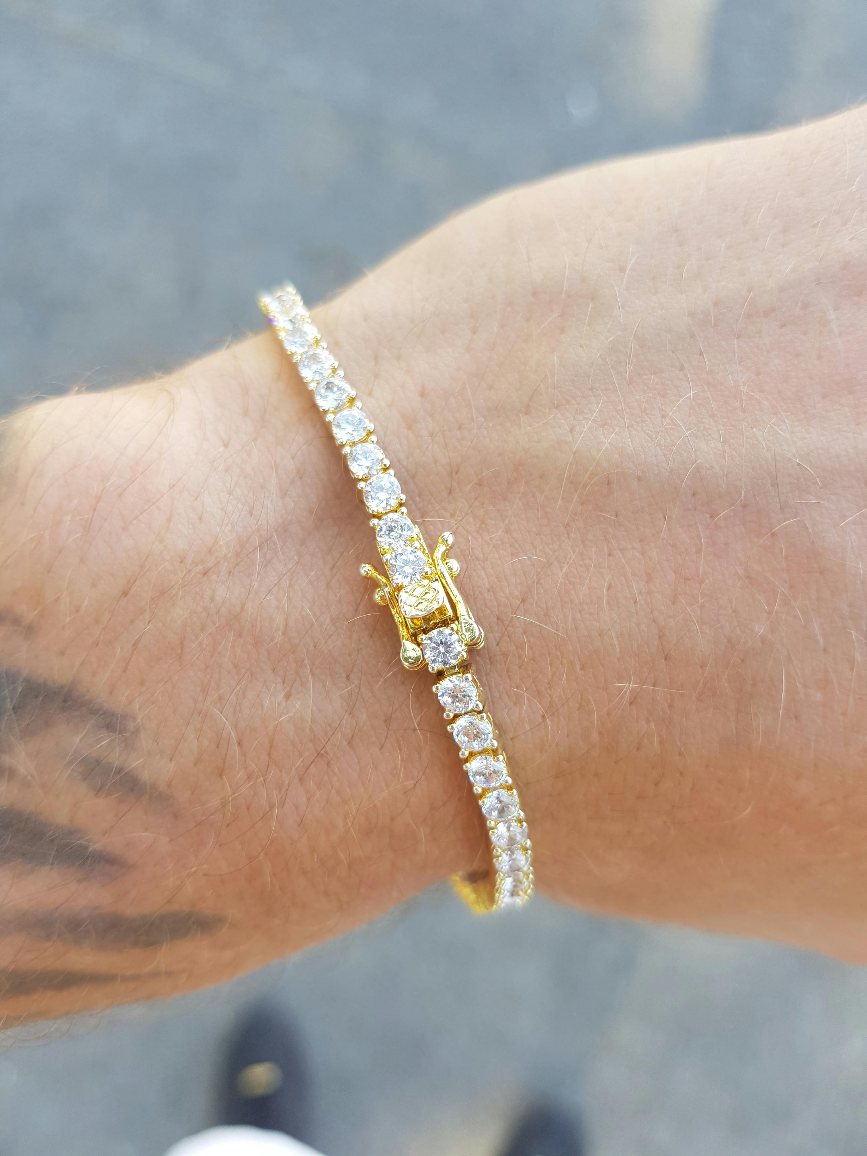 【King Ice】3mm Tennis ブレスレット 3mm Tennis Bracelet | Bracelets | King Ice