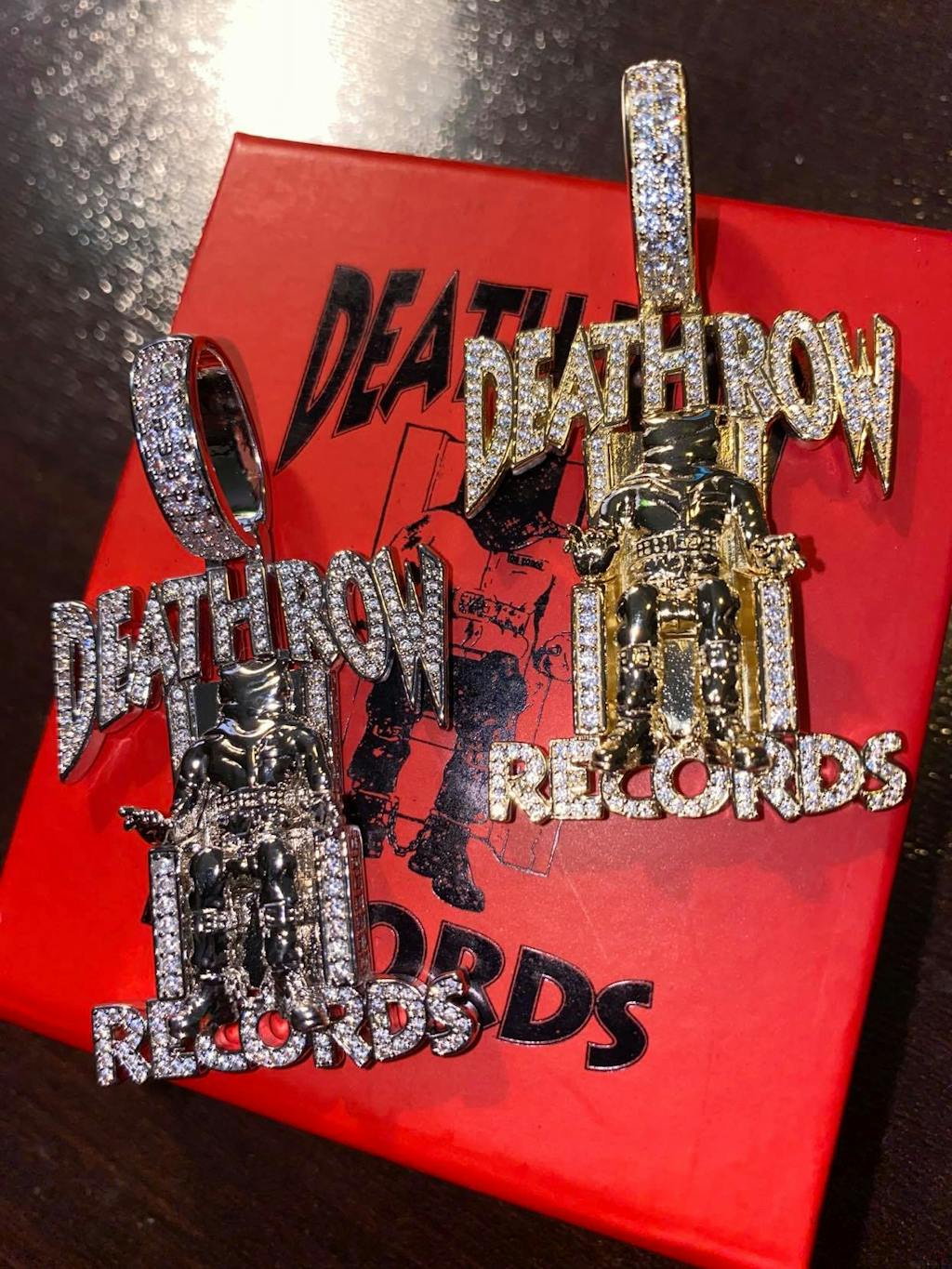 Death Row Records x King Ice .925 Sterling Silver Iced Necklace