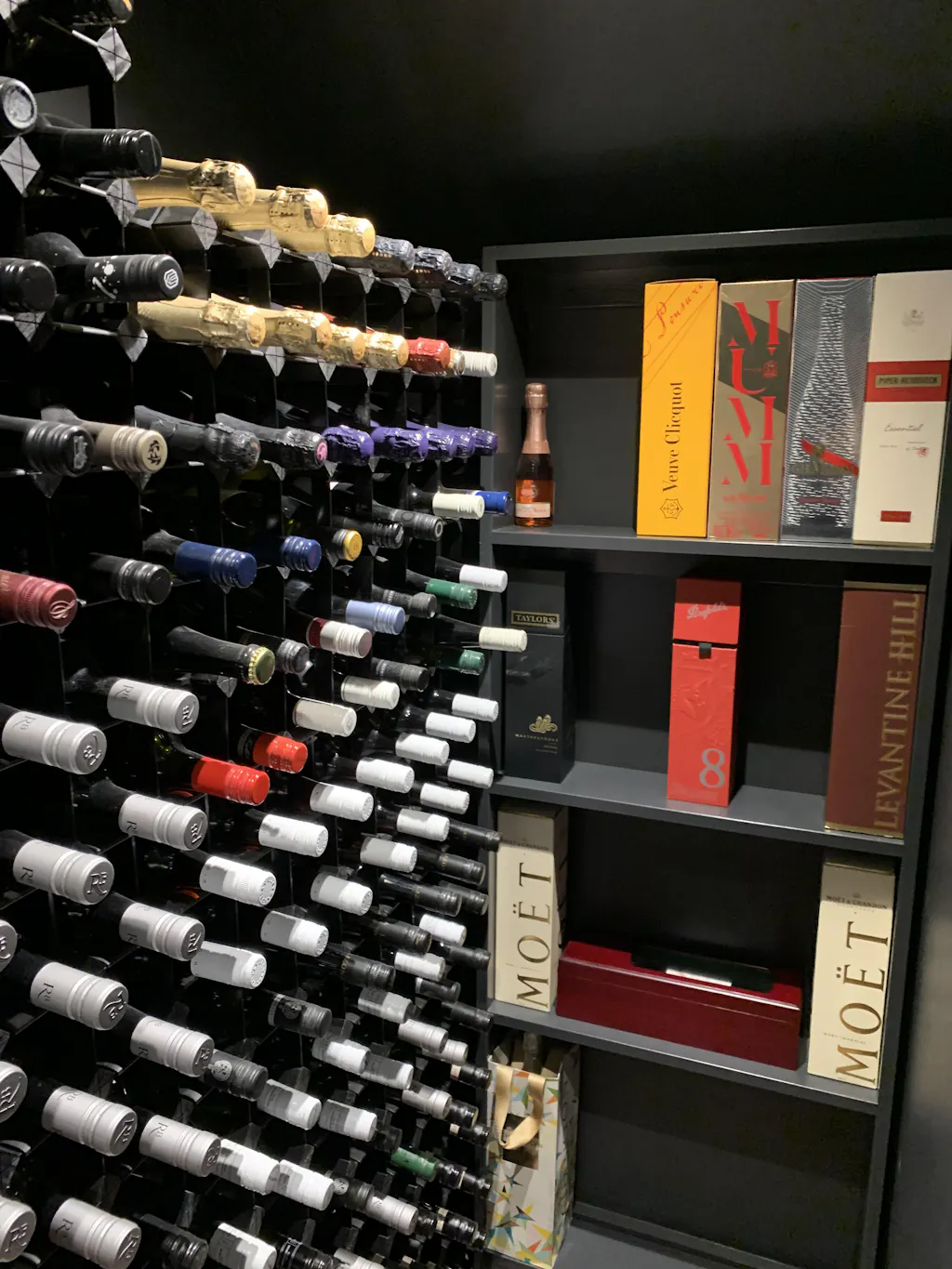 Sloped Timber Wine Rack | Natural Finish