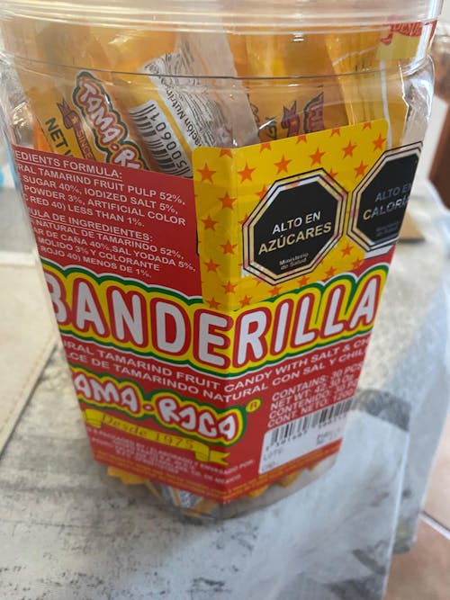 Masticables Banderilla Tamarindo Toma-roca 1.5 kg
