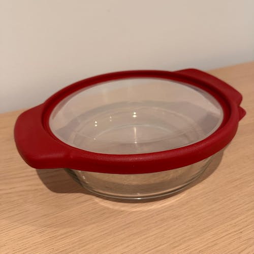 Set 3 Fuente con Tote Truefit Red Anchor Hocking 1 un