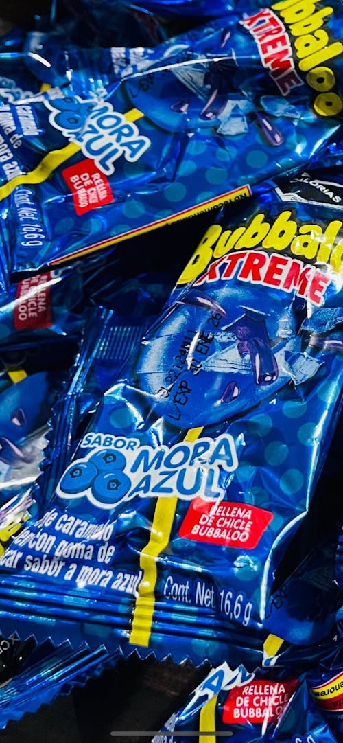 Chupetes Xtreme con Chicle Mora Bubbaloo 20 un x 16