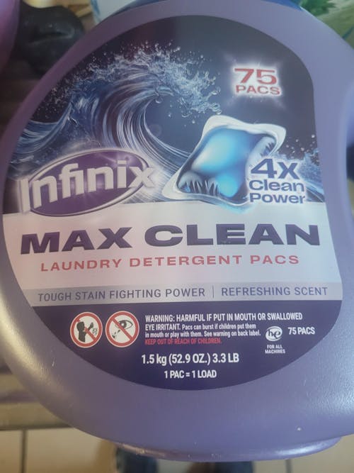 Detergente en Cápsulas Infinix 75 un