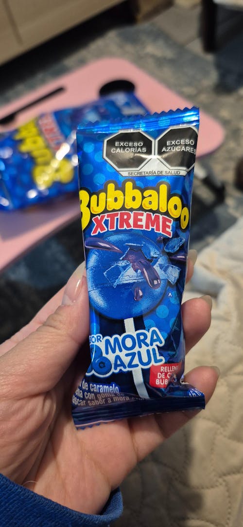 Chupetes Xtreme con Chicle Mora Bubbaloo 20 un x 16