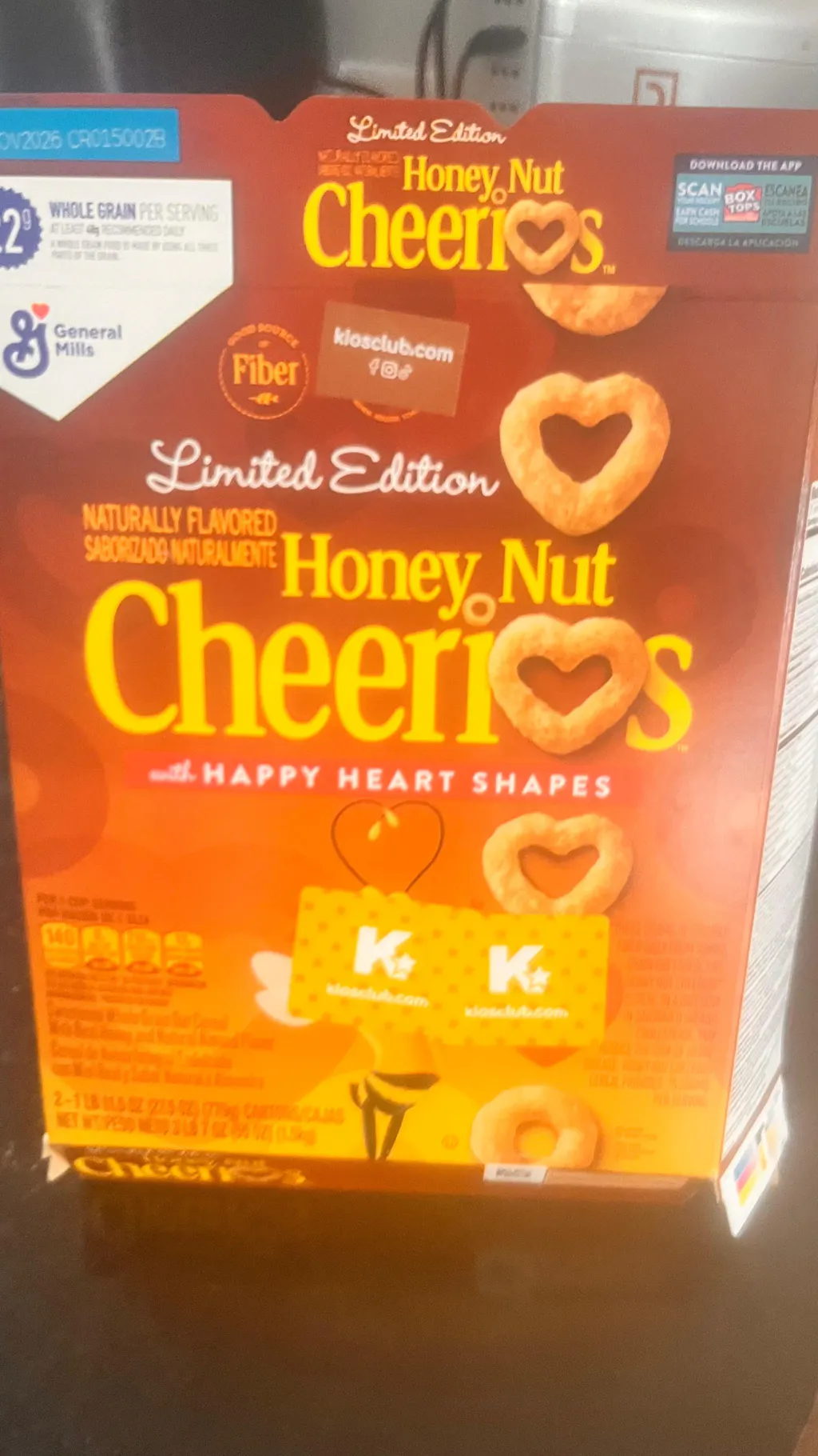 Cereal Honey Nut Cheerios General Mills 779 g