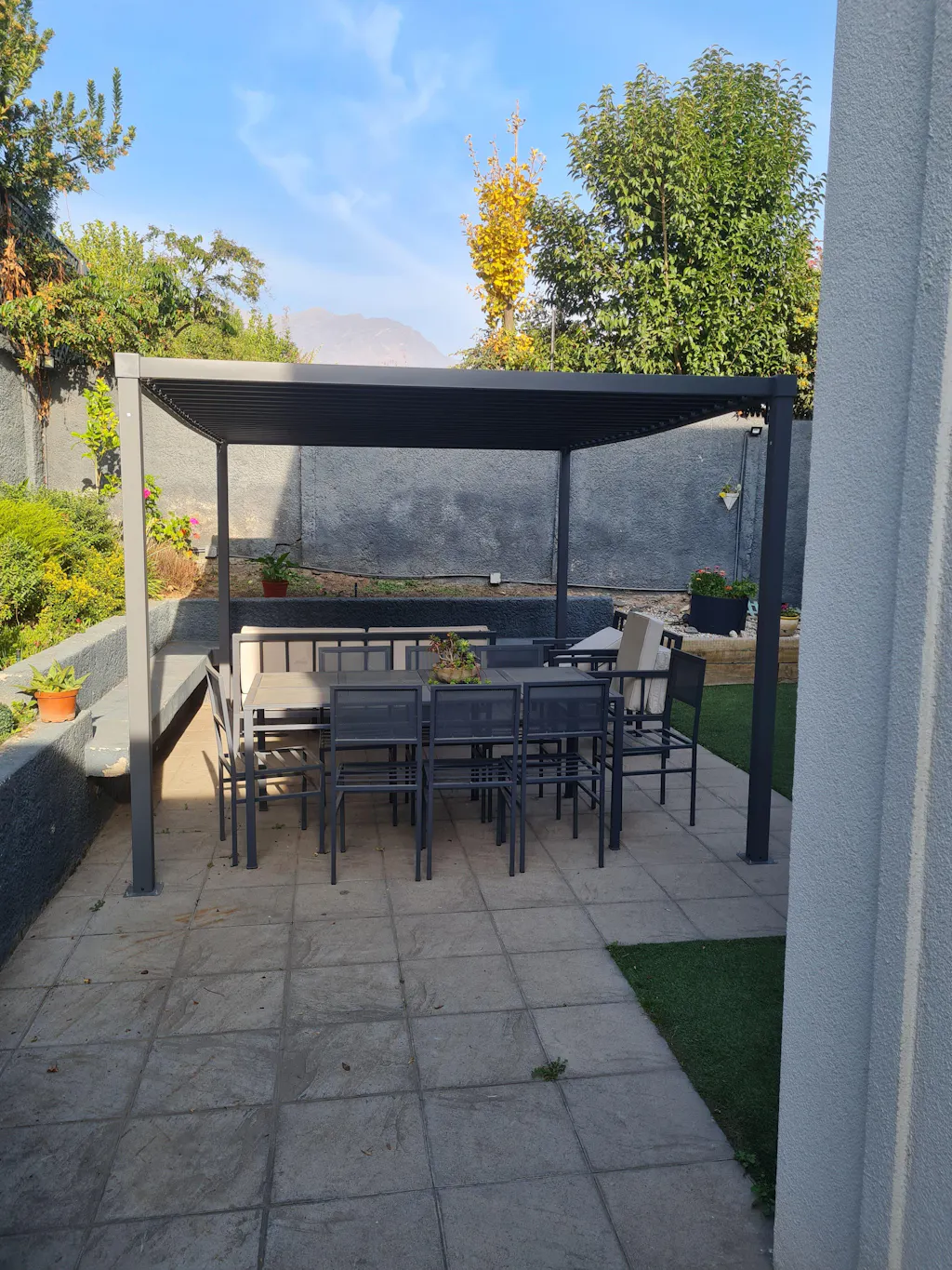 Pérgola Bioclimática 3 x 4 m Acero Techo Ajustable Solara Canberra 1 un