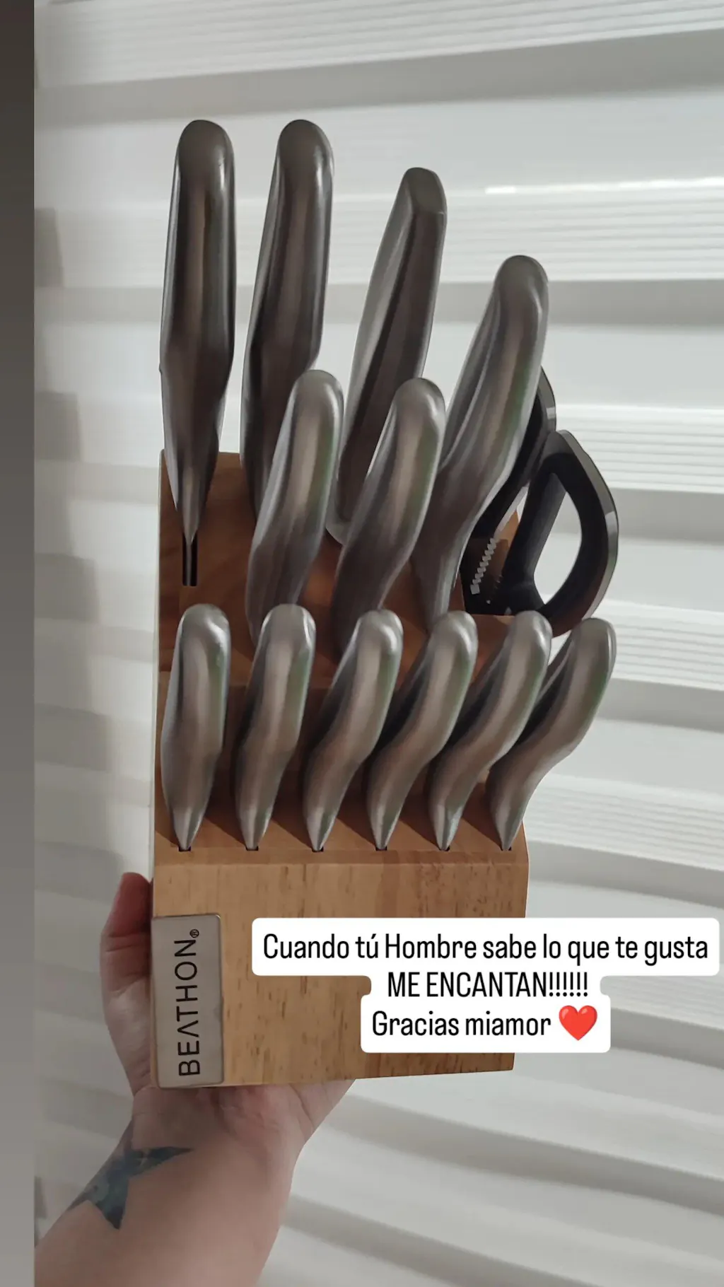 Set Cuchillos 14 Piezas Wooden Block Beathon 1 un
