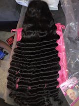 Bleached Knots Loose Deep Wave 13x4 HD Lace Frontal Wigs Crimped Human Hair