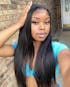 Kisslove 13x6 HD Lace Frontal Wig Glueless Bone Straight Drawstring Human Hair Wigs