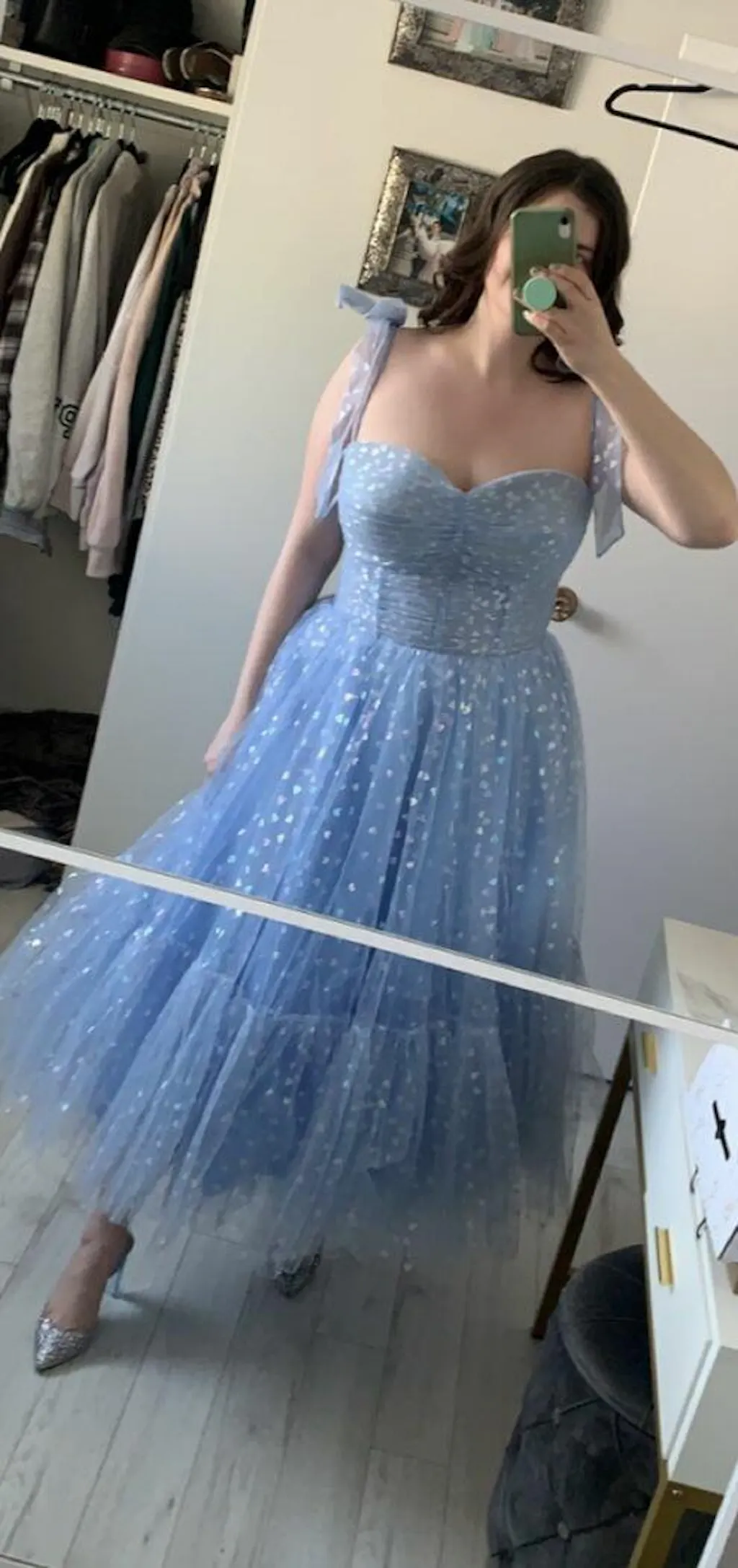 Burgundy Strapless Glitter Crystal Corset Prom Dress main image 0