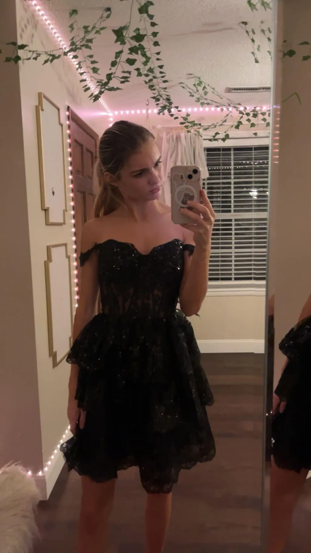 A-Line Sweetheart Strapless Appliquues Tiered Homecoming Dress main image 0