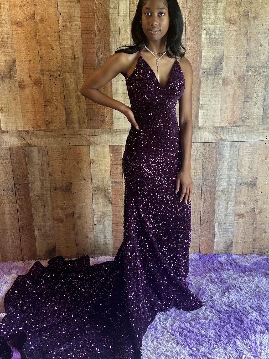 Long Backless Prom Dress | Robe De Soiree Black main image 1