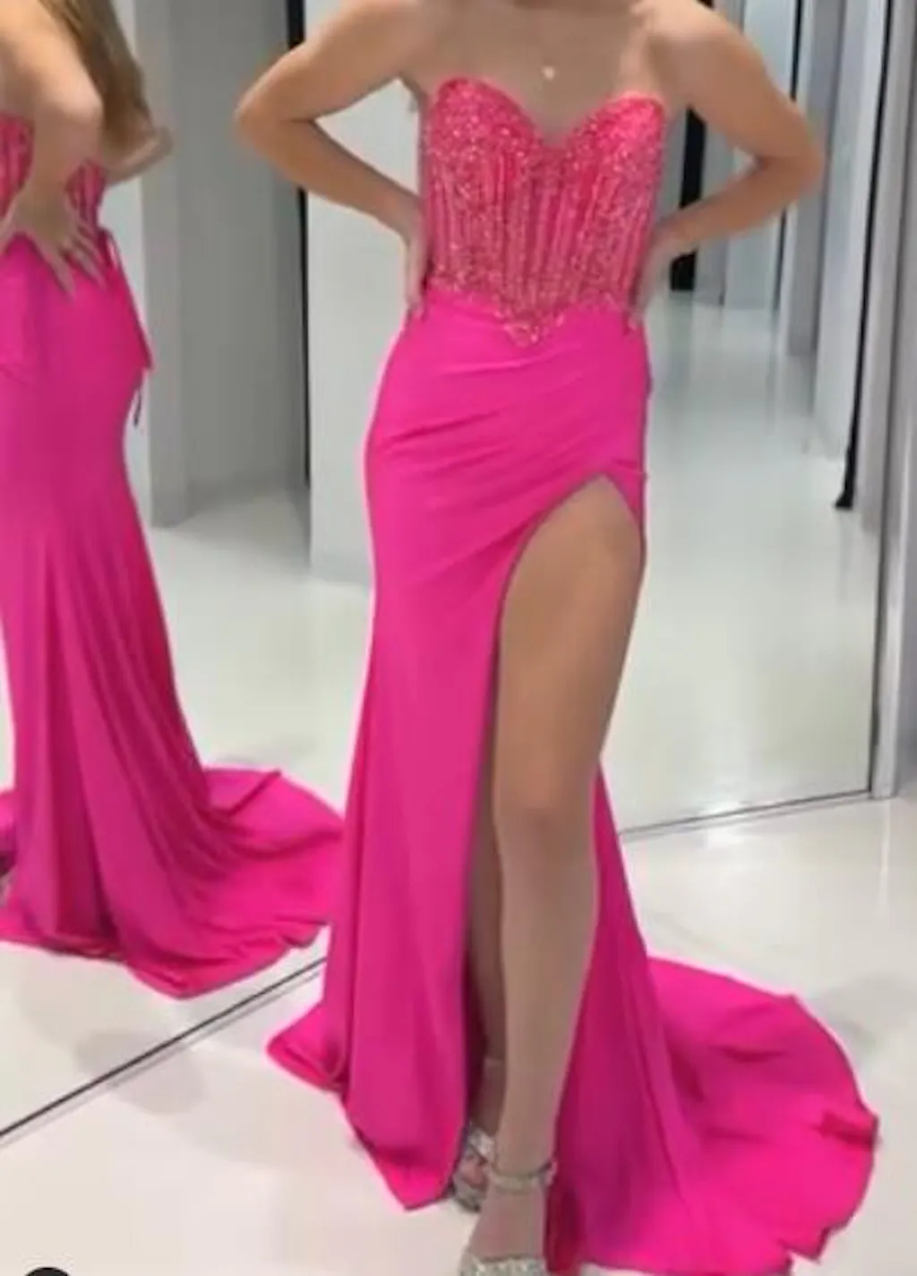 Royal Blue Long Evening Prom Dresses With Slit For Women