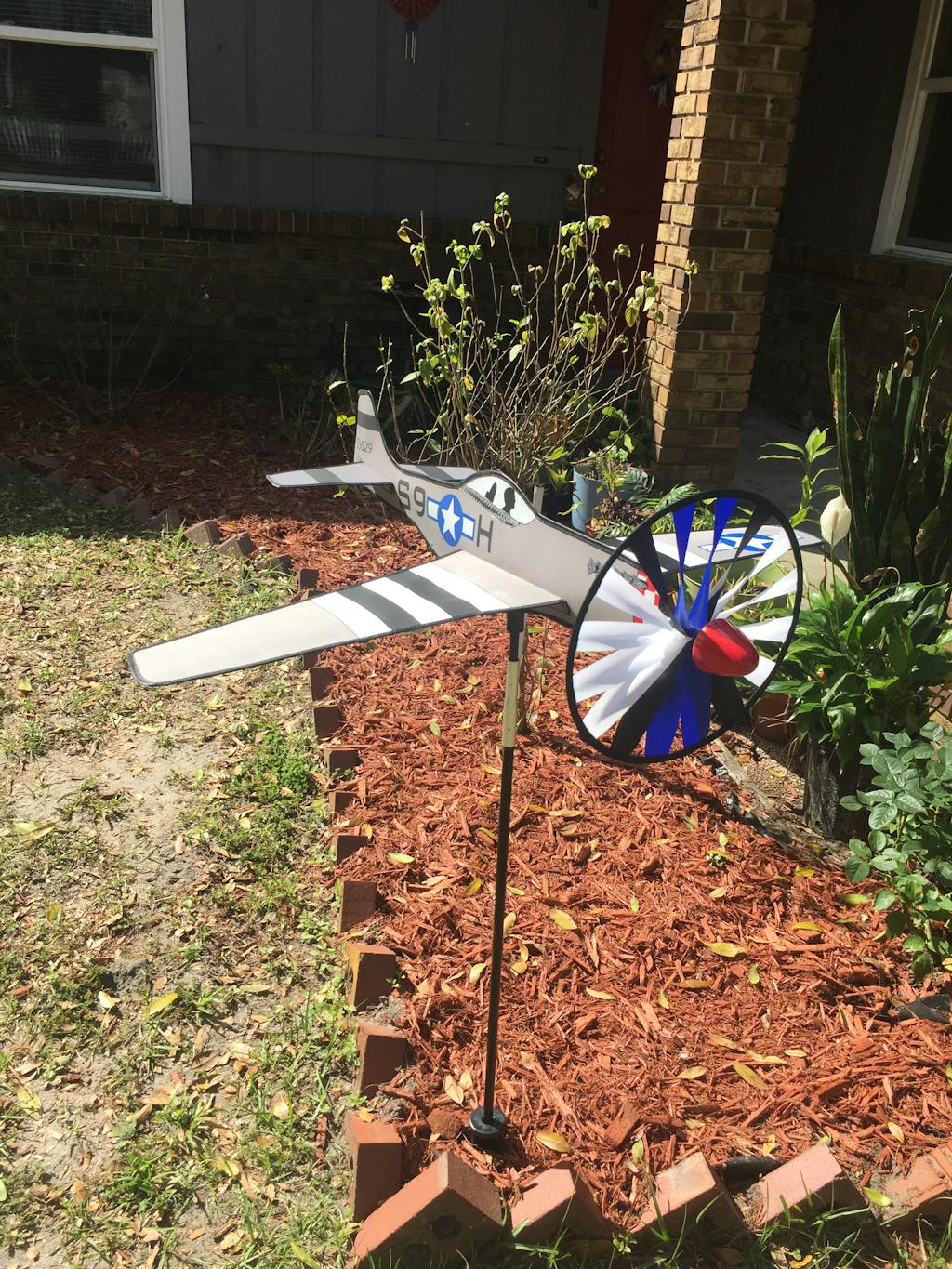 31" P51 Mustang Airplane Wind Spinner Kitty Hawk Kites Online Store