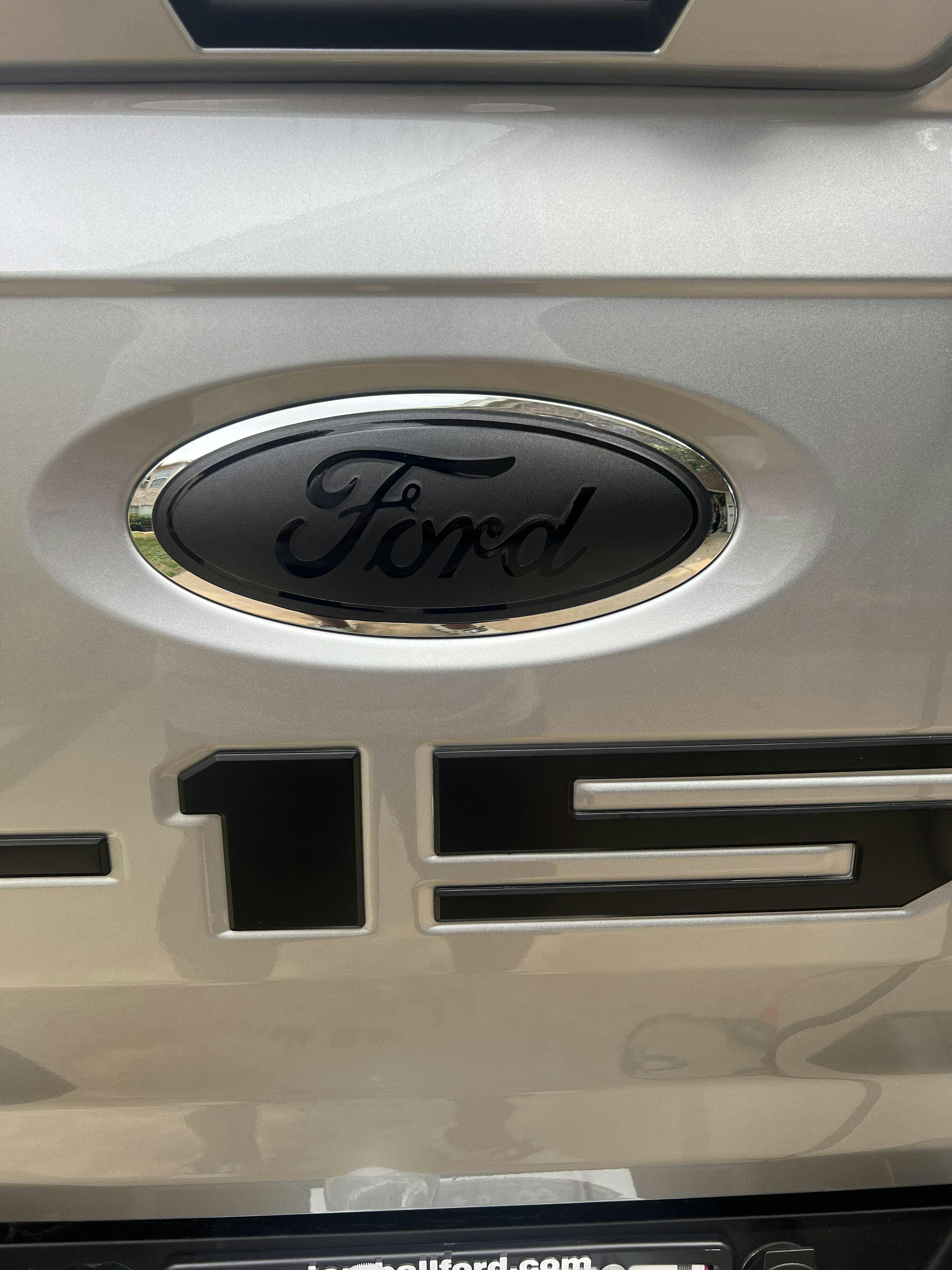 2015-2023 Ford F150 BLACKOUT Emblem Overlay DECALS Grille & Tailgate ...