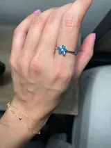 Blooming Flower Opal Ring