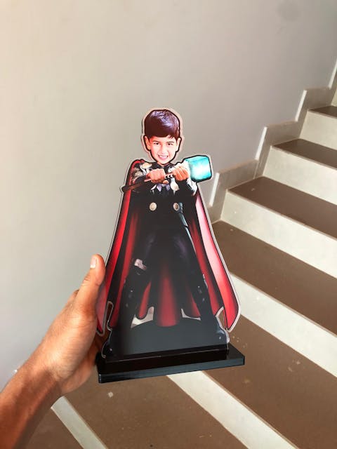 Personalised Superhero  Thor Miniature  (Marvel inspired)