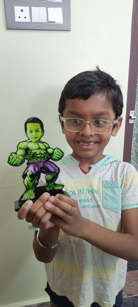 Personalised Superhero  Hulk Miniature (Marvel Inspired)