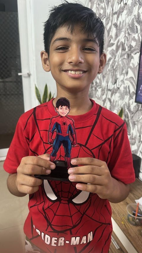 Personalised Superhero  Spider Man Miniature (Marvel Inspired)