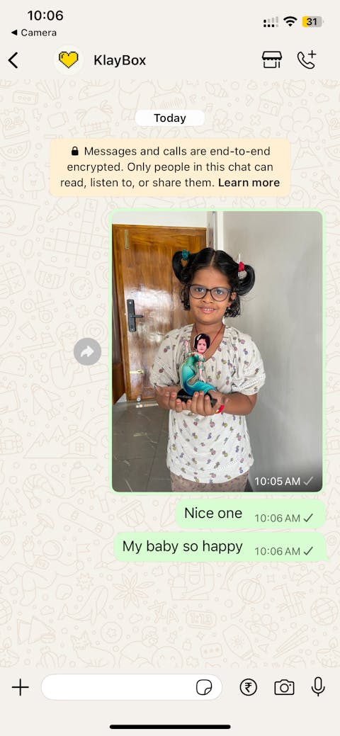 Personalised Cartoon Character little mermaid Miniature