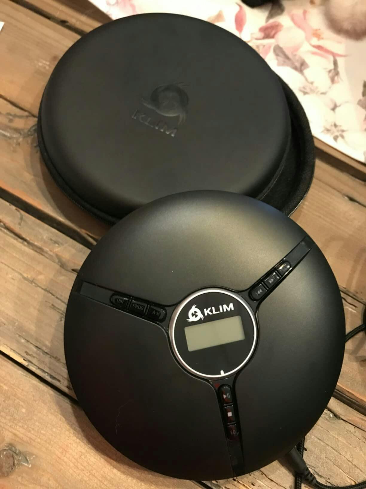 KLIM Discman Portable CD Player | Built-in Rechargeable Battery