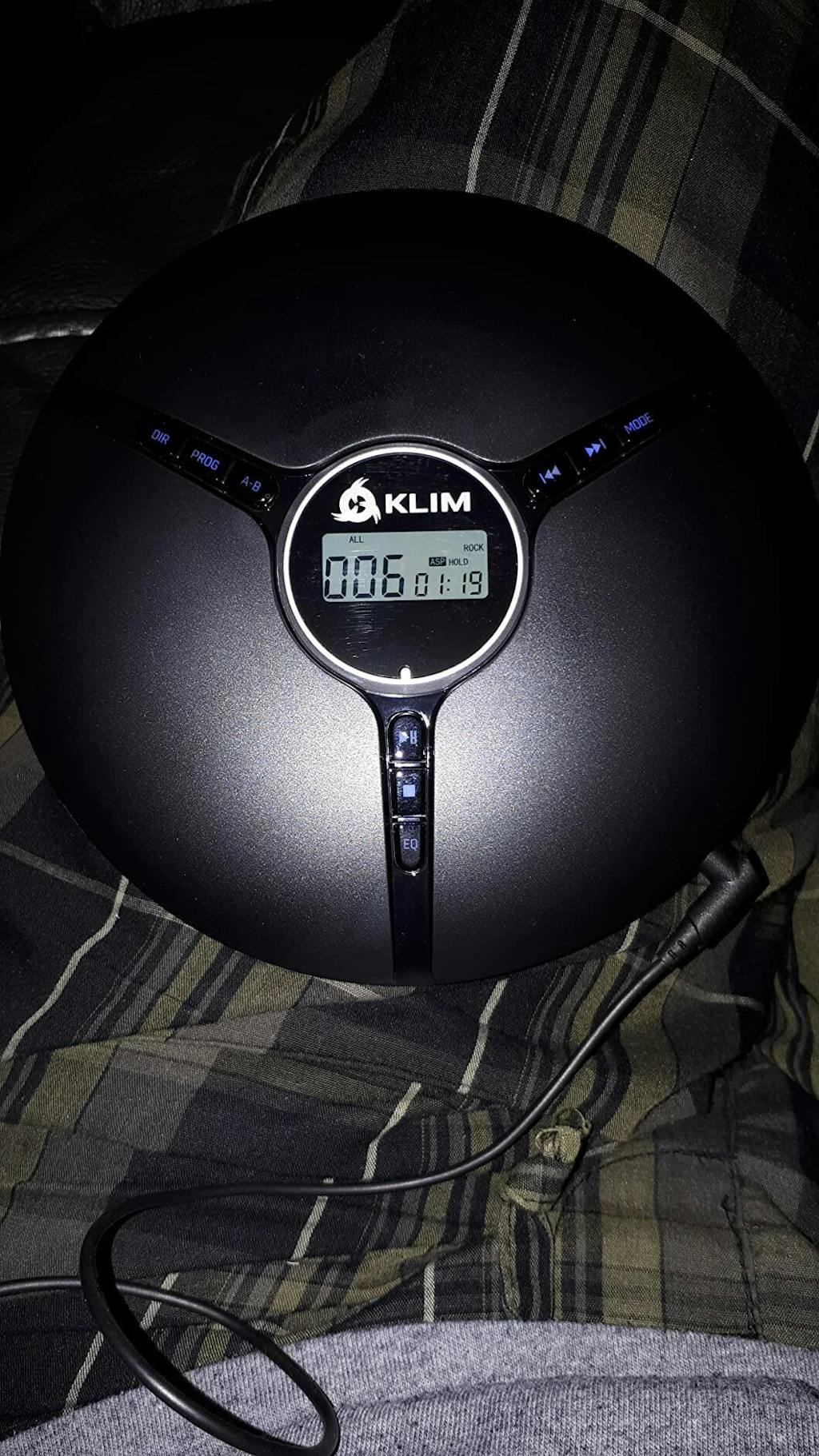 KLIM Discman Portable CD Player Builtin Rechargeable Battery KLIM Technologies