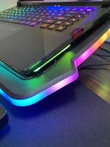 KLIM Ultimate + Refroidisseur PC Portable - 11 à 17 + éclairage RGB + Support  Ordinateur Portable Gaming + Nouveauté 2019 + Ve